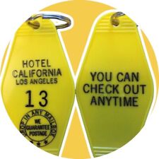 Hotel California inspired keytag picture