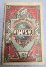 1906 MARSHALL'S Illustrated ALMANAC & POCKET COMPENDIUM 5”x3” picture