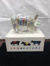 New Cow Parade Udderly Groovy Lady Belle Bennett Cow Tie Dye picture