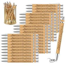 Employee Appreciation Gifts Bamboo Pen Inspirational Thank You Wood Bamboo Pe... picture
