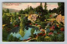 Victoria-British Columbia, Aerial Butchart's Gardens Vintage c1943 Postcard picture
