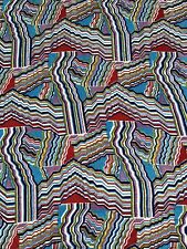 Vintage 70s Terry Cloth Fabric 46” X 35” Yardage Abstract picture