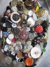 5 Pounds Antique Vintage Buttons Lot Large Variety Lot #3 picture