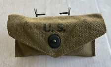 ORIGINAL WW2 US ARMY M1924 FIRST AID CARLISLE BANDAGE BELT POUCH 1942 picture
