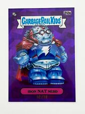 2022 Topps Garbage Pail Kids Series 5 Sapphire Iron Nat Nerd 212a Purple 02/10 picture