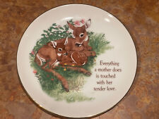 Lasting Memories Mother Deer and Fawn Plate picture