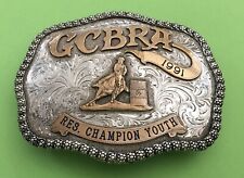 VTG Skyline Sterling Silver 1991 GCBRA Gulf Coast Champion Trophy Belt Buckle picture