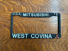 Used Plastic West Covina California Mitsubishi Dealer USA #1 License Plate Frame picture
