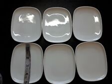 DELTA AIRLINES First Class ALESSI tiny Plates 5X4 portion control porcelain 6 PC picture