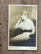 RPPC, Ely Studio Duluth Minnesota, Woman With Head Band & Wrist Watch, ca 1920 picture