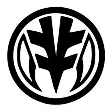 Permanent Vinyl Car Decal Sticker - White Power Rangers coin zord tiger picture