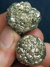 2Pcs Golden Pyrite After Marcasite Cluster From Mansehra Pakistan 55g picture