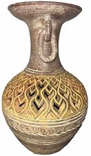 Vase Mid 20th Century Tribal Latin America Handmade Red Clay - Rare Vintage Vase picture