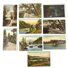Set of 9 Early 1900s Land of the Sky Western NC Mountains Lithograph Postcards picture