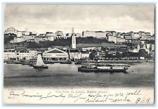 1907 Ship Sailing View Of The City Bahia (Brazil) Posted Antique Postcard picture