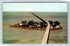 Pigeon Key FL-Florida, Seven Mile Bridge, Moser Channel, Vintage Postcard picture