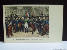 Hand Tinted Napoleon's Farewell Royalty Postcard Antique  Les Adieux de Napoleon picture
