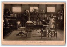 Womelsdorf Pennsylvania Postcard The New Bethany Office Interior c1920's Antique picture