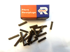 Vintage box Fibre Rawlplugs Size No. 10 - 26 per box - New Old Stock picture