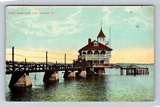 Pawtuxet RI-Rhode Island, Rhode Island Yacht Club, Vintage c1911 Postcard picture