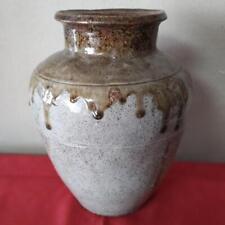 Tokoname Ware Jar pot vase 25 cm Sake Bottle Syuki Antiques Vintage Retro picture