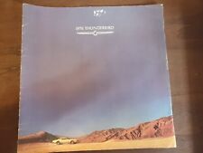 1976 Ford Thunderbird Dealer Dealers Color Brochure Advertising Book Manual picture