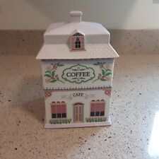  Lenox VIllage 1990 Cafe Coffee Canister - Flaw on Lid and Base picture
