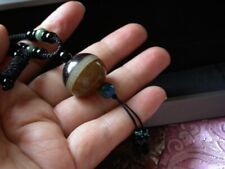 Wonderful Tibet Tibetan Old Buddhist Medicine Bead Gem Pendant Necklace Amulet picture