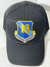 USAF 16TH AIR FORCE MILITARY BLACK HAT (EE-PM0916) picture