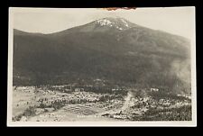 BURNEY CALIFORNIA  RPPC  AERIAL TOWN VIEW with MOUNTAIN  1950s picture