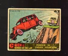 1936 G-Men and Heroes of the Law - Card # 67 - Gum, Inc. picture