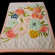 Beautiful Floral  Crib Quilt 40