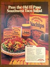 1986 Old El Paso Taco Salad Vintage Print Ad/Poster Retro 80s Food Art Décor  picture