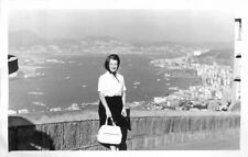 1950s Hong Kong Woman Bay View RPPC Photo Postcard 22-9707 picture