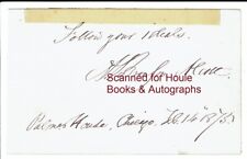 A. BRONSON ALCOTT - QUOTATION - SIGNED - 1875 - EDUCATOR - LOUISA MAY ALCOTT picture