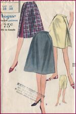 1960s Vintage Skirt over Bermuda Shorts Pants Vogue 5317 Pattern Sz 16 W 28 H 38 picture