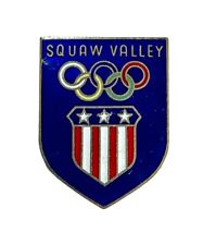 Squaw Valley Lapel Pin Lake Tahoe California USA Winter Olympics Vintage VTG picture