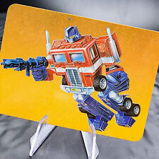 Transformers G1 Optimus Prime Action Card #1, Vintage Collectible, Rare picture