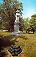 Civil War, Biship Hill Colony, IL, Bishop Hill Regiment Memorial, Old Postcard picture