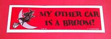 NOS Vintage 80's Bumper Sticker - Sarcastic Funny Decal WITH  picture