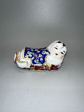 VINTAGE CHINESE OPIUM PILLOW FLORAL PORCELAIN BABY BOY picture