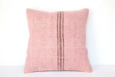 16x16 pillow cover,killim pillow,Decorative pillow,vintage pillow,Pink cushion picture