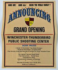 1974 Winchester Thunderbird Public Shooting Center Michingan Vintage Ad Flyer  picture