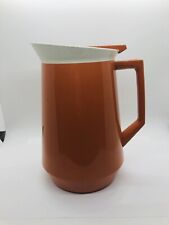 Bolta vintage carafe pitcher 2432 General Tire 8“ high dark orange USA made picture