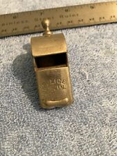 Vintage Heavy Plated Brass Metal POLICE SPECIAL Whistle, Made USA picture