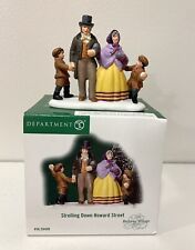 Department Dept 56 Dickens Village Strolling Down Howard Street With Box #58409 picture