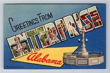 Enterprise AL-Alabama, General LARGE Letter Greetings, Antique, Vintage Postcard picture