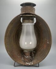 Vtg Jeffrey's Antique No. 20 Railroad Inspector's Lantern / Brass Kerosene Lamp picture