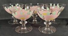 Vintage Set of 5 Sherbets by Imperial in the Franciscan Desert Rose Pattern picture