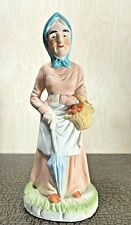 Vintage UOGC Elderly Woman with Umbrella Porcelain Figurine picture